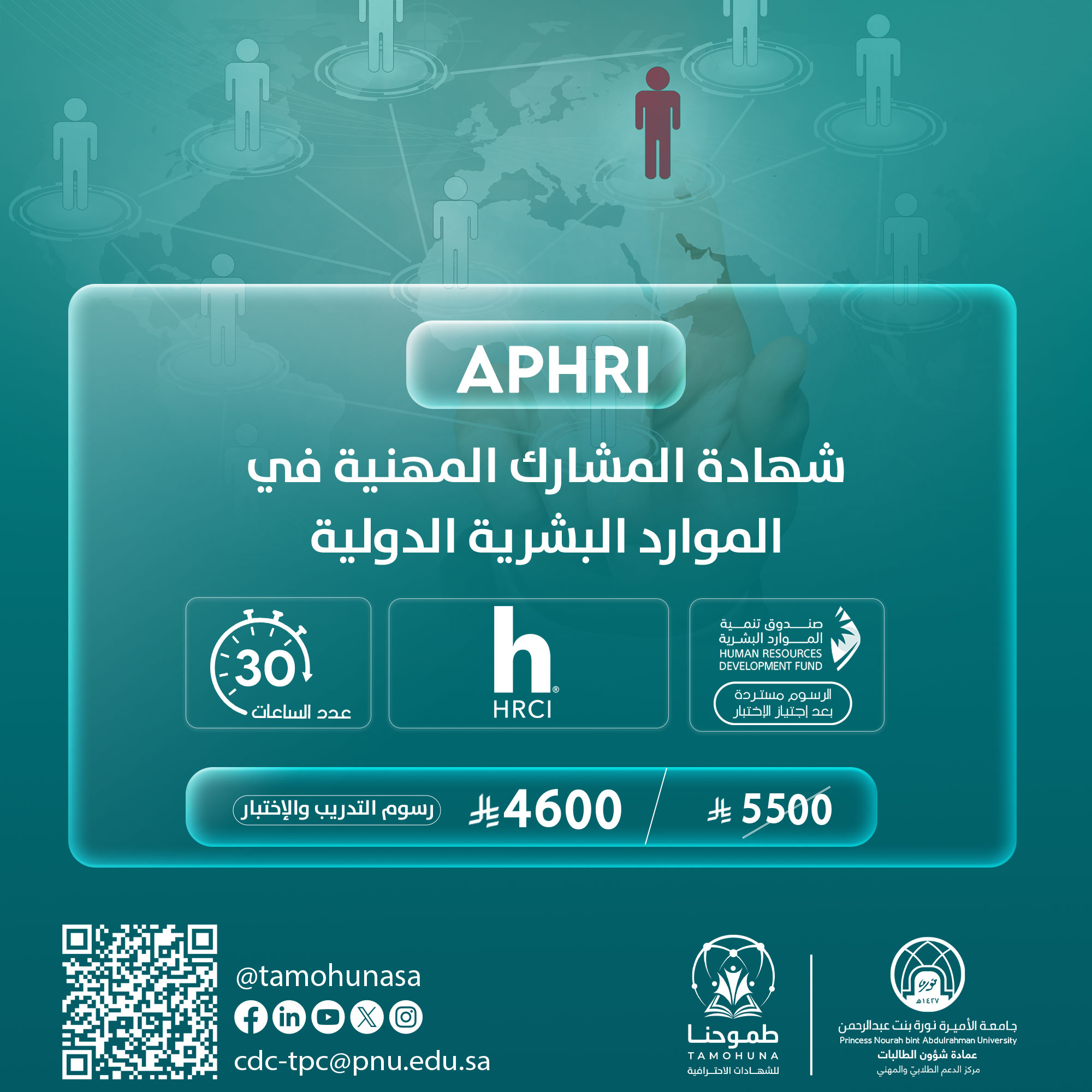 شهادة المشارك المهنية في الموارد البشرية الدولية APHRI